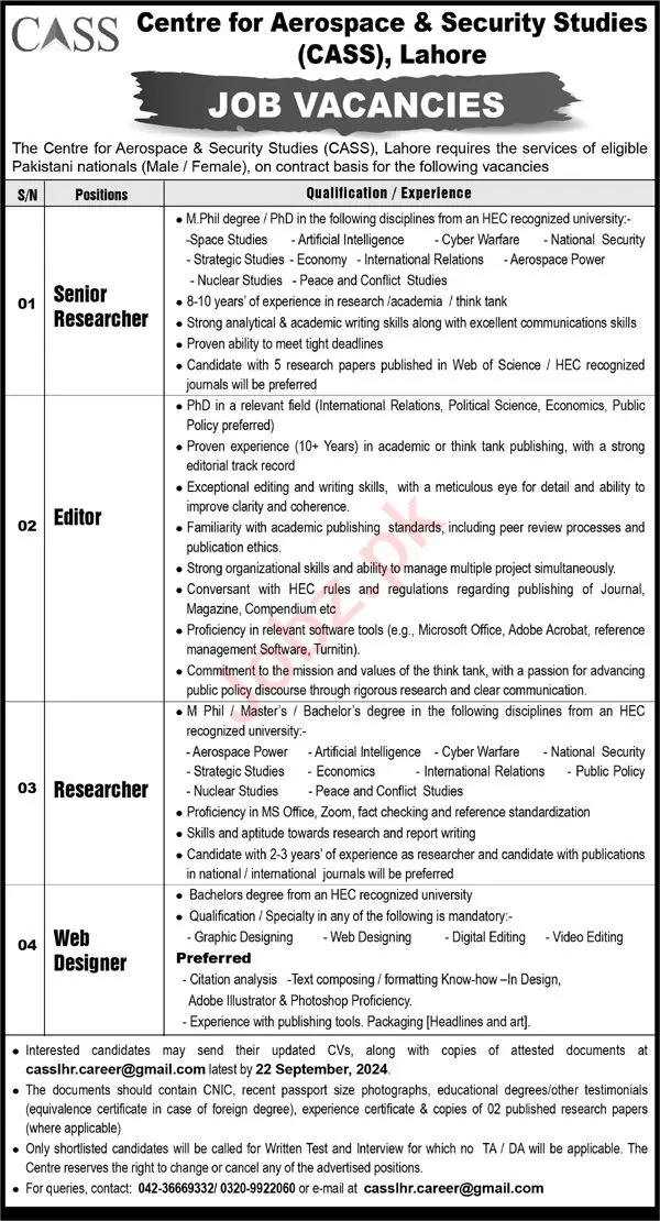 Centre For Aerospace & Security Studies