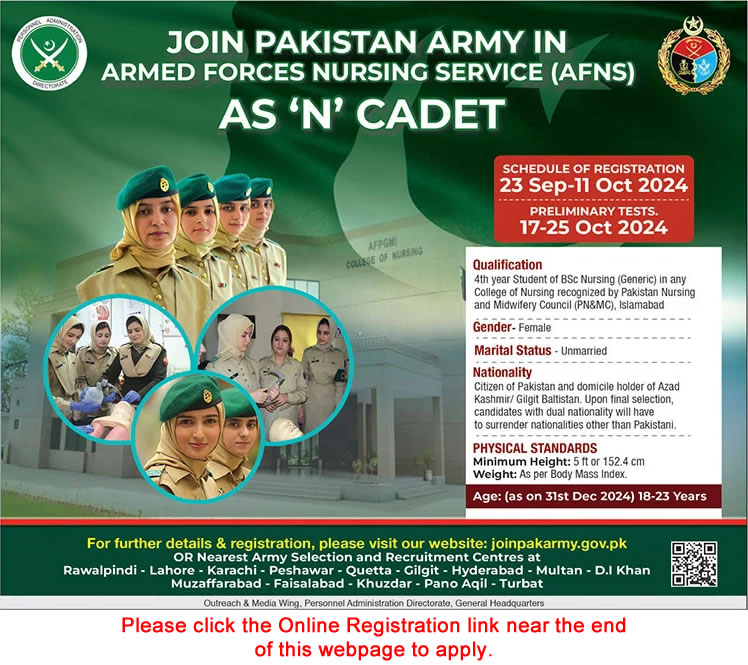 Join Pakistan Army New Jobs