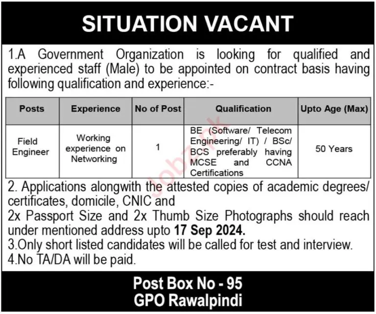 PO Box 95 Latest Jobs